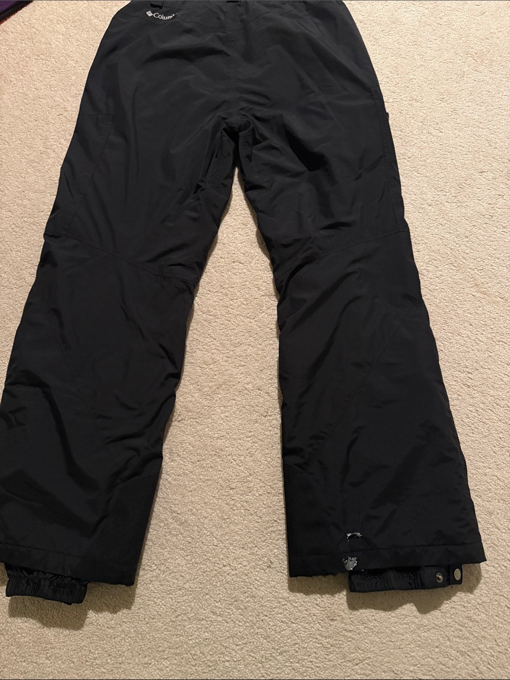 Men's Black Cargo Snow Pants — Water-Resistant Outdoor Trousers - Picture 10 of 12